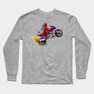 Devil Biker Long Sleeve T-Shirt